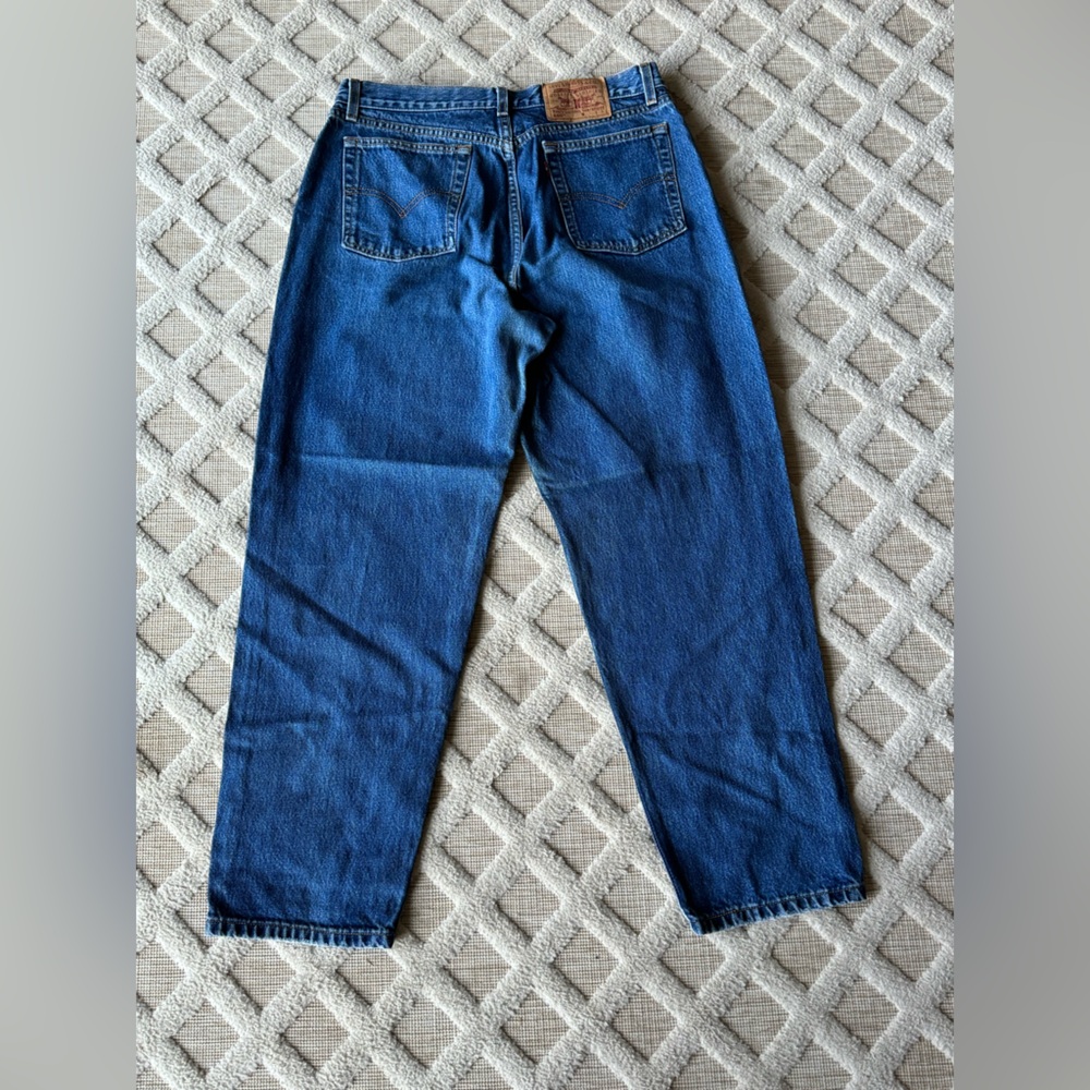 Vintage 90’s Levi’s 560 Loose Fit Straight Leg Blue Denim Jeans Size 14 MIS S - Picture 14 of 16